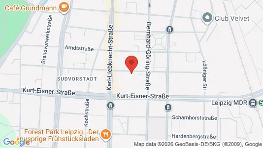 Büros zur Miete i Leipzig - kort over placeringen