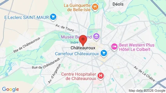 Lager til leie i Châteauroux – Bilde fra Google Street View