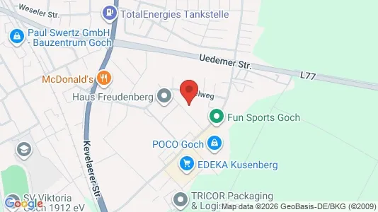 Företagslokaler för uthyrning i Kleve – Foto från Google Street View
