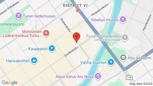 Office spaces for rent i Turku - kort over placeringen