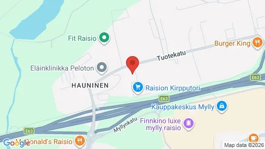 Gewerbeflächen zur Miete i Raisio – Foto von Google Street View