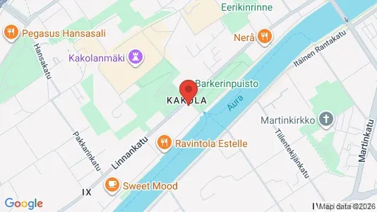 Kontorslokaler för uthyrning i Åbo - kort over placeringen