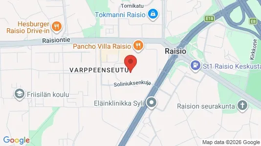 Office spaces for rent i Raisio - Photo from Google Street View