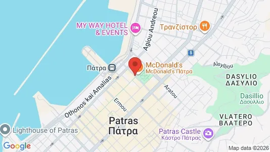 Lokaler til leie i Patras – Bilde fra Google Street View
