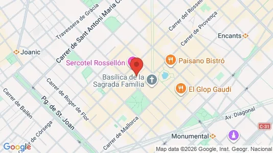Büros zur Miete i Barcelona Eixample – Foto von Google Street View