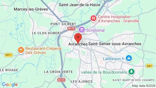 Liikekiinteistöt Myynnissä i Avranches - Kuva Google Street Viewstä