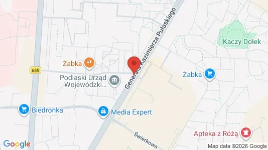 Toimistotilat Vuokrattavana i Suwałki - kort over placeringen