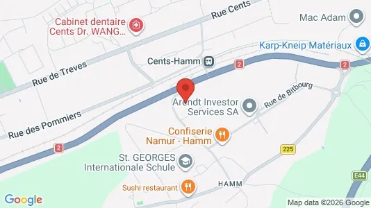 Office spaces for rent i Luxembourg - kort over placeringen
