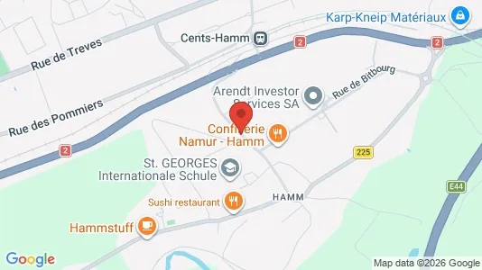 Commercial properties for rent i Luxembourg - kort over placeringen