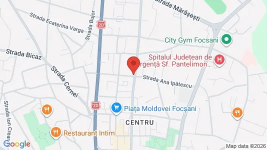 Commercial properties for rent i Focşani - kort over placeringen