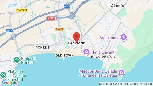 Commercial properties for sale i Benidorm - Photo from Google Street View