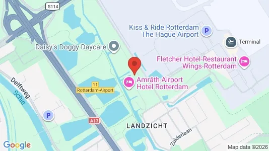 Næringstomter til leie i Rotterdam Overschie - kort over placeringen