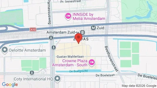 Lokaler til leje i Amsterdam Zuideramstel - kort over placeringen