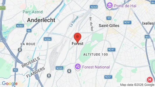 Büros zur Miete i Brüssel Vorst – Foto von Google Street View