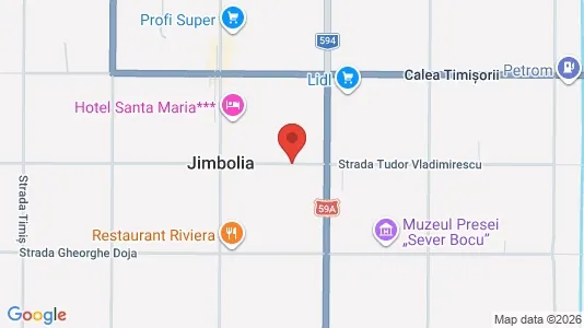 Propiedades comerciales En alquiler i Jimbolia - kort over placeringen