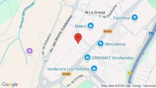 Werkstätte zur Miete i Alcobendas – Foto von Google Street View