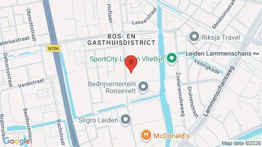 Lokaler til salg i Leiden - kort over placeringen