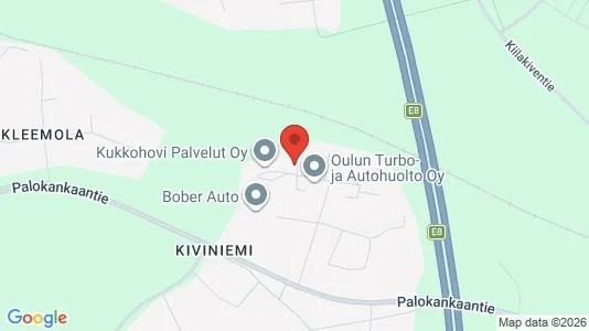 Propiedades industriales En alquiler i Oulu - kort over placeringen