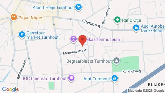 Commercial properties for rent i Turnhout - kort over placeringen