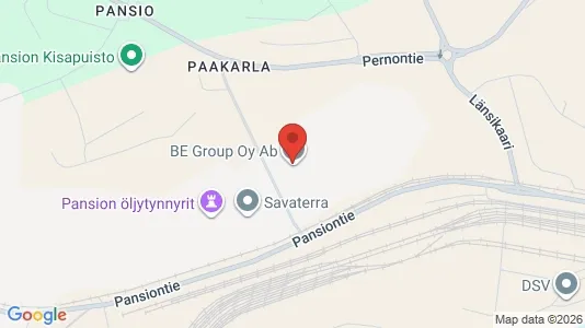 Lager til leie i Turku - kort over placeringen
