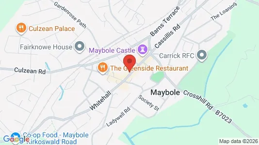 Commercial properties for sale i Maybole - Ayrshire - Photo from Google Street View