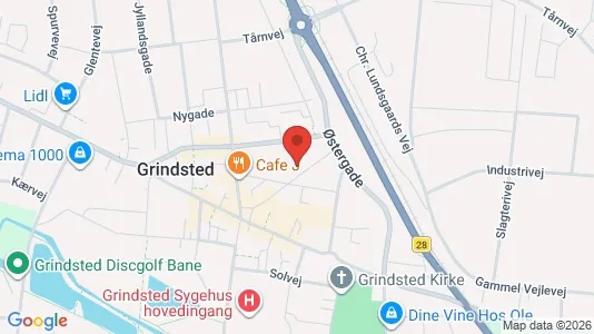 Kontorlokaler til leje i Grindsted - Foto fra Google Street View