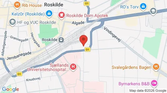 Lokale biurowe Do wynajęcia i Roskilde - kort over placeringen