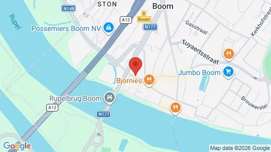 Office spaces for sale i Boom - kort over placeringen