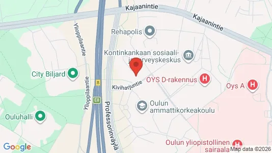 Kontorer til leie i Oulu - kort over placeringen