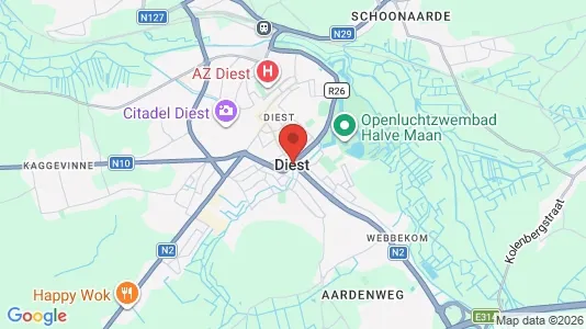 Butikslejemål til salg i Diest - Foto fra Google Street View