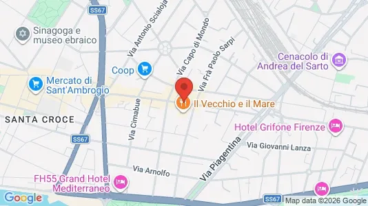 Lokaler til salgs i Firenze - kort over placeringen