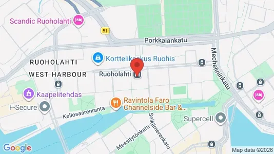 Büros zur Miete i Helsinki Eteläinen - kort over placeringen