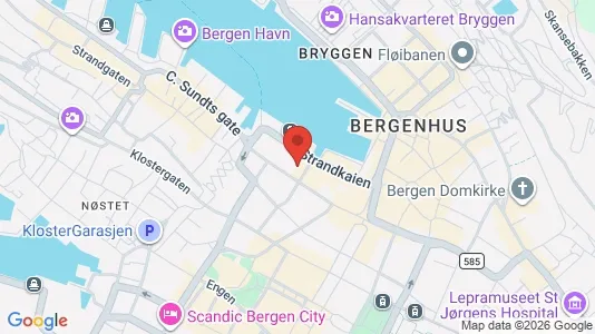 Büros zur Miete i Bergen Bergenhus – Foto von Google Street View