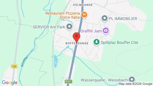 Liikekiinteistöt Myynnissä i Lorentzweiler - Kuva Google Street Viewstä