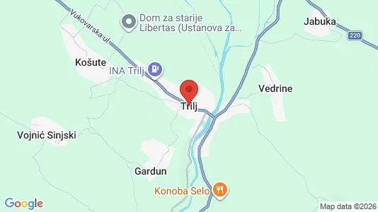 Liikekiinteistöt Vuokrattavana i Trilj - Kuva Google Street Viewstä
