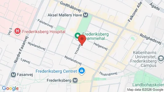 Industrial properties for rent i Frederiksberg - kort over placeringen