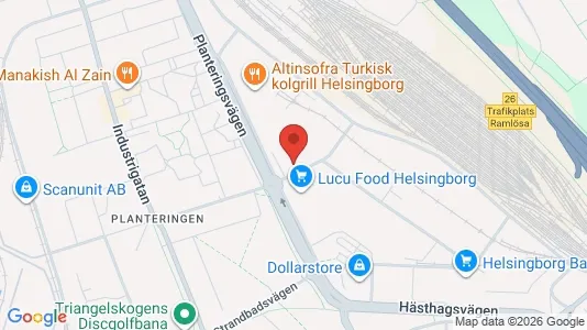 Lagerlokaler til leje i Helsingborg - Foto fra Google Street View