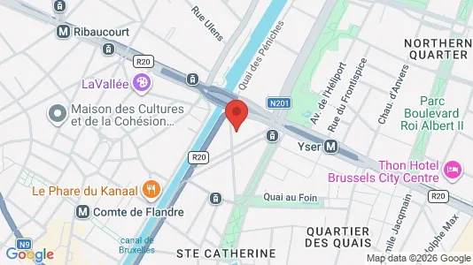 Office spaces for rent i Stad Brussel - kort over placeringen
