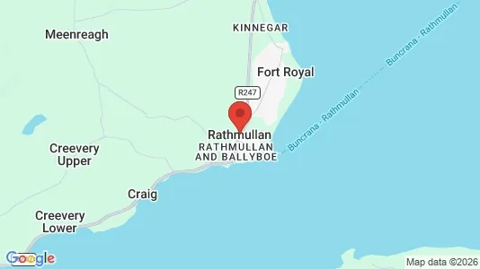 Lokaler til leie i Rathmullan - kort over placeringen