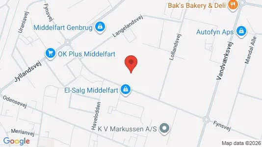 Lager zum Kauf i Middelfart – Foto von Google Street View