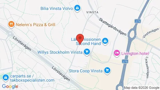 Företagslokaler för uthyrning i Västerort - kort over placeringen