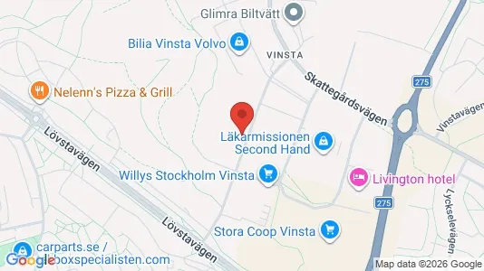 Företagslokaler för uthyrning i Västerort - kort over placeringen