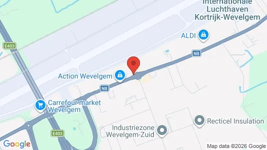 Liikekiinteistöt Vuokrattavana i Wevelgem - Kuva Google Street Viewstä