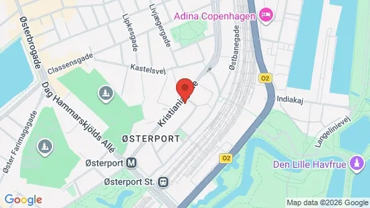 Office spaces for rent i Østerbro - kort over placeringen