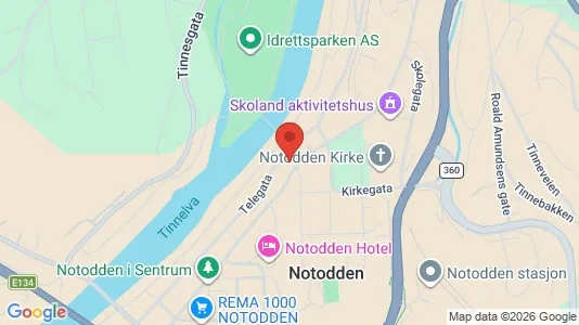 Kantorruimte te huur i Notodden - Foto uit Google Street View