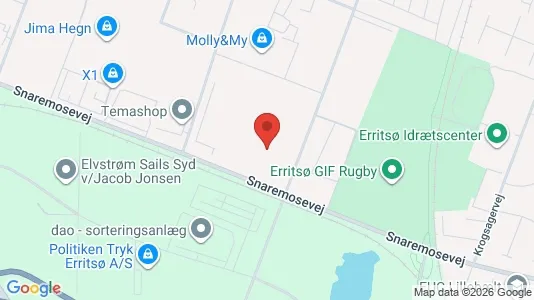 Warehouses for rent i Fredericia - kort over placeringen