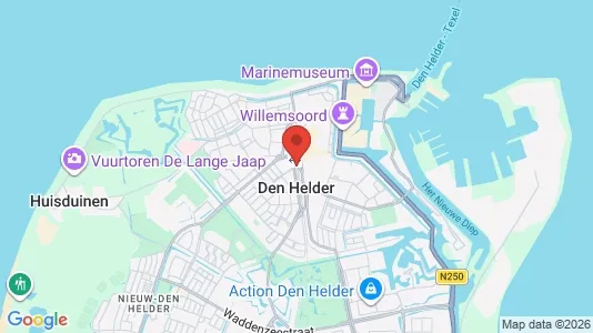 Butikslokaler för uthyrning i Den Helder – Foto från Google Street View