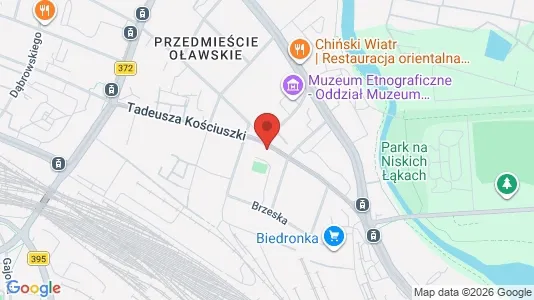 Espacios de oficina En alquiler i Wrocław - kort over placeringen