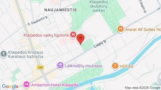 Commercial properties for rent i Klaipėda - kort over placeringen