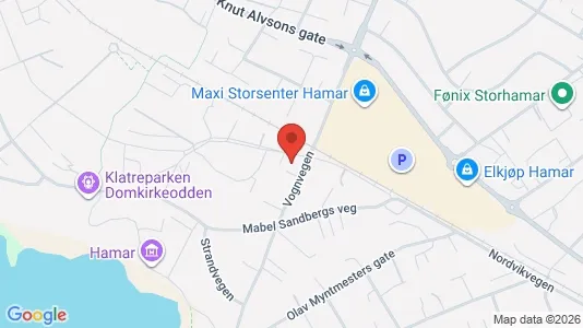 Kontorslokaler för uthyrning i Hamar – Foto från Google Street View